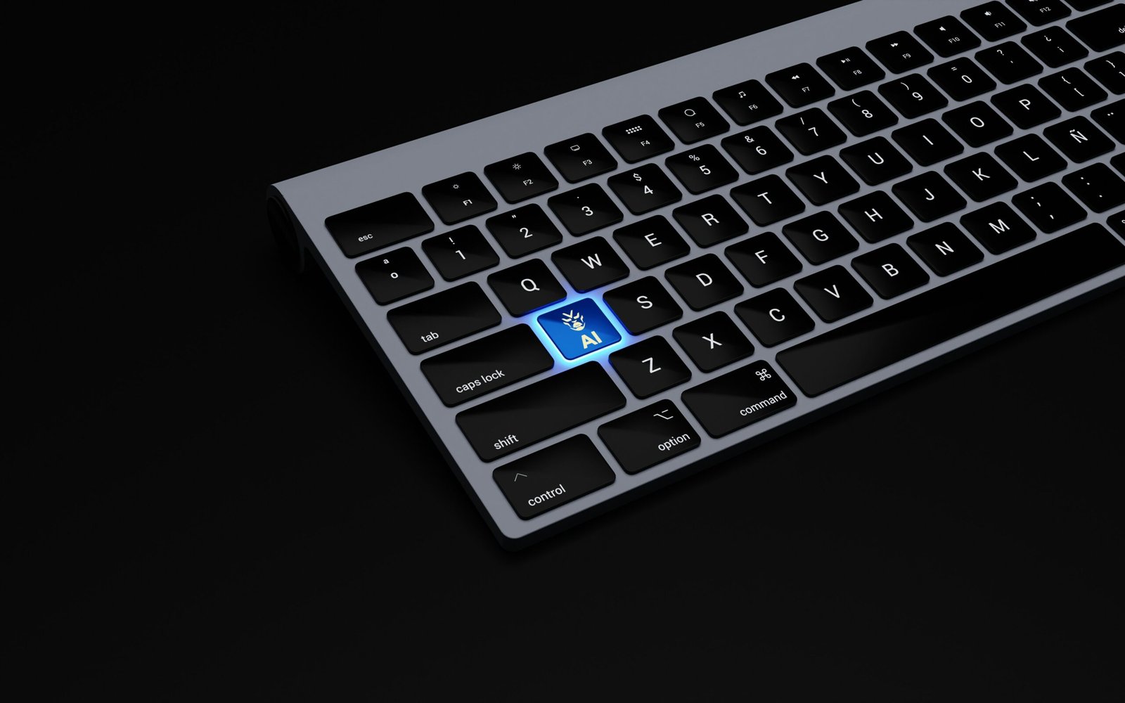 a black keyboard with